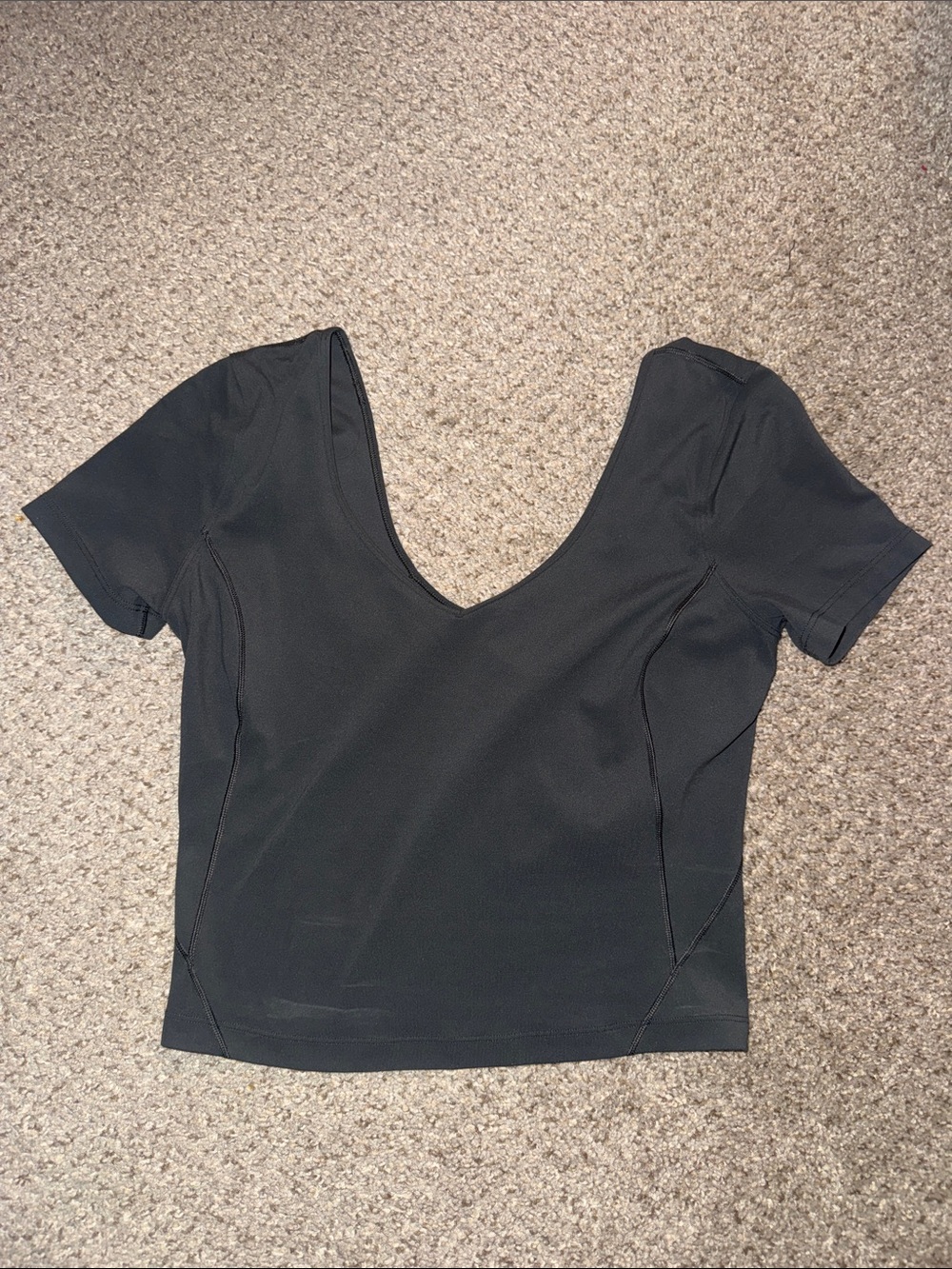 Lululemon align short sleeve gray shirt. Size 6